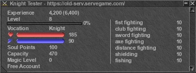 Signature for player Knight Tester
